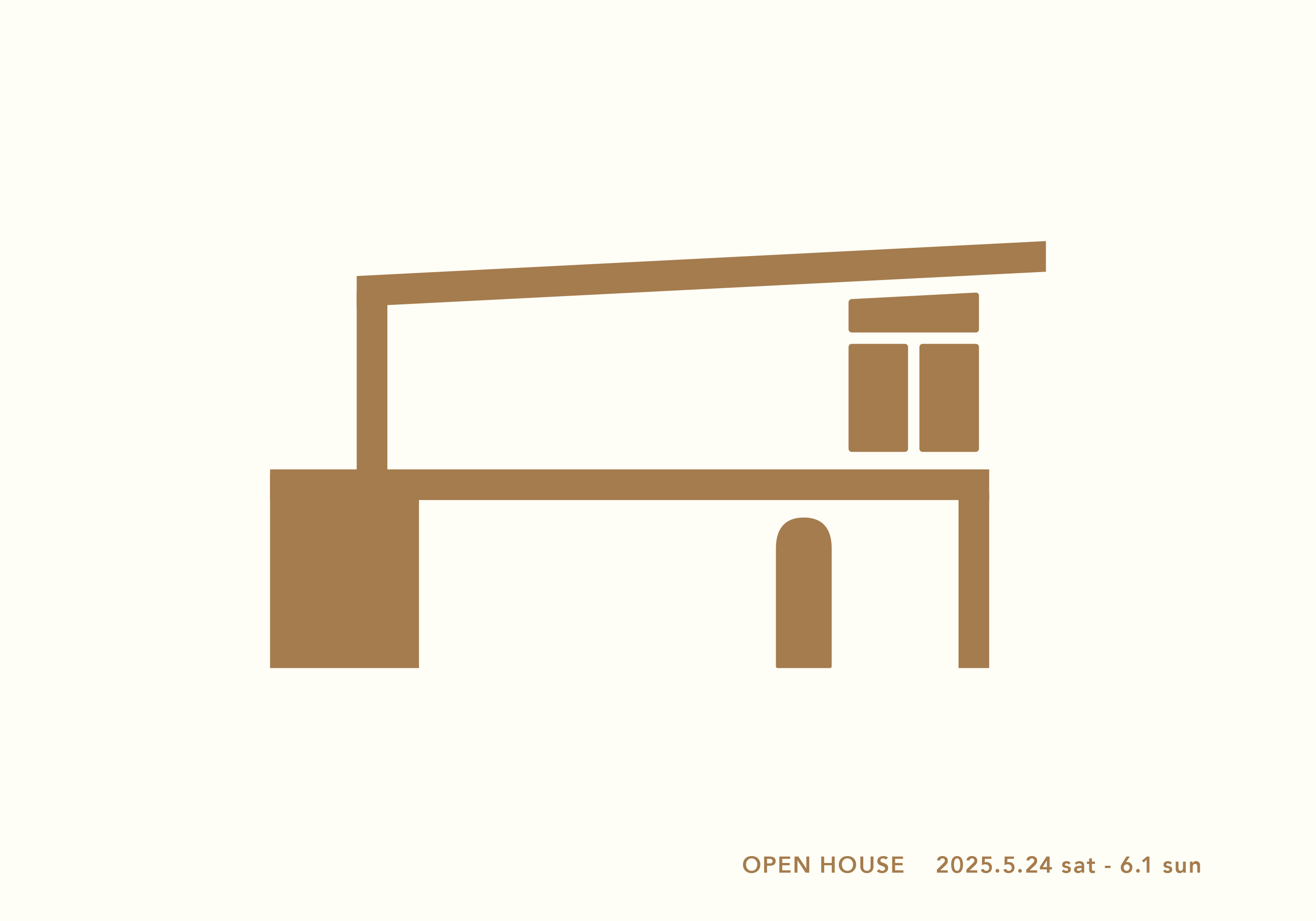240809クマガイOPENHOUSE DM 室山_house