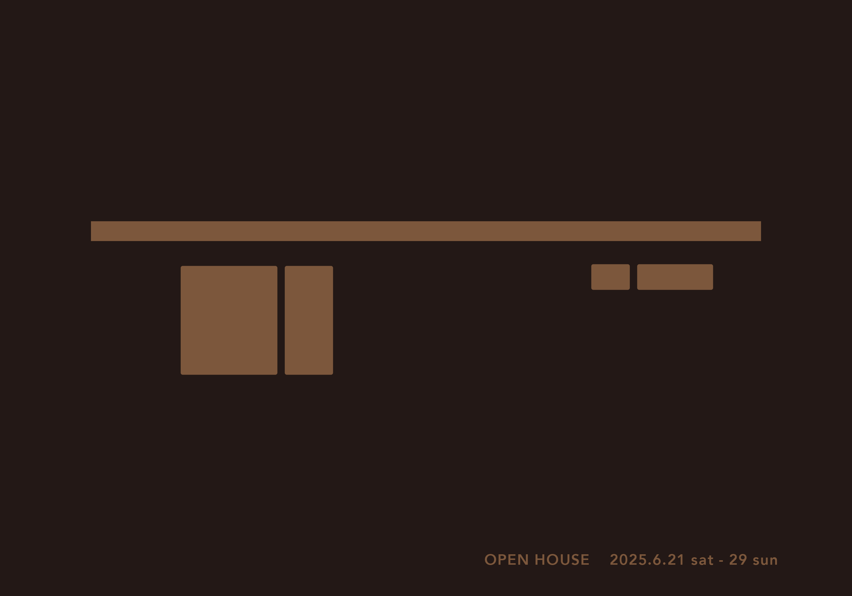 240809クマガイOPENHOUSE DM 室山_house