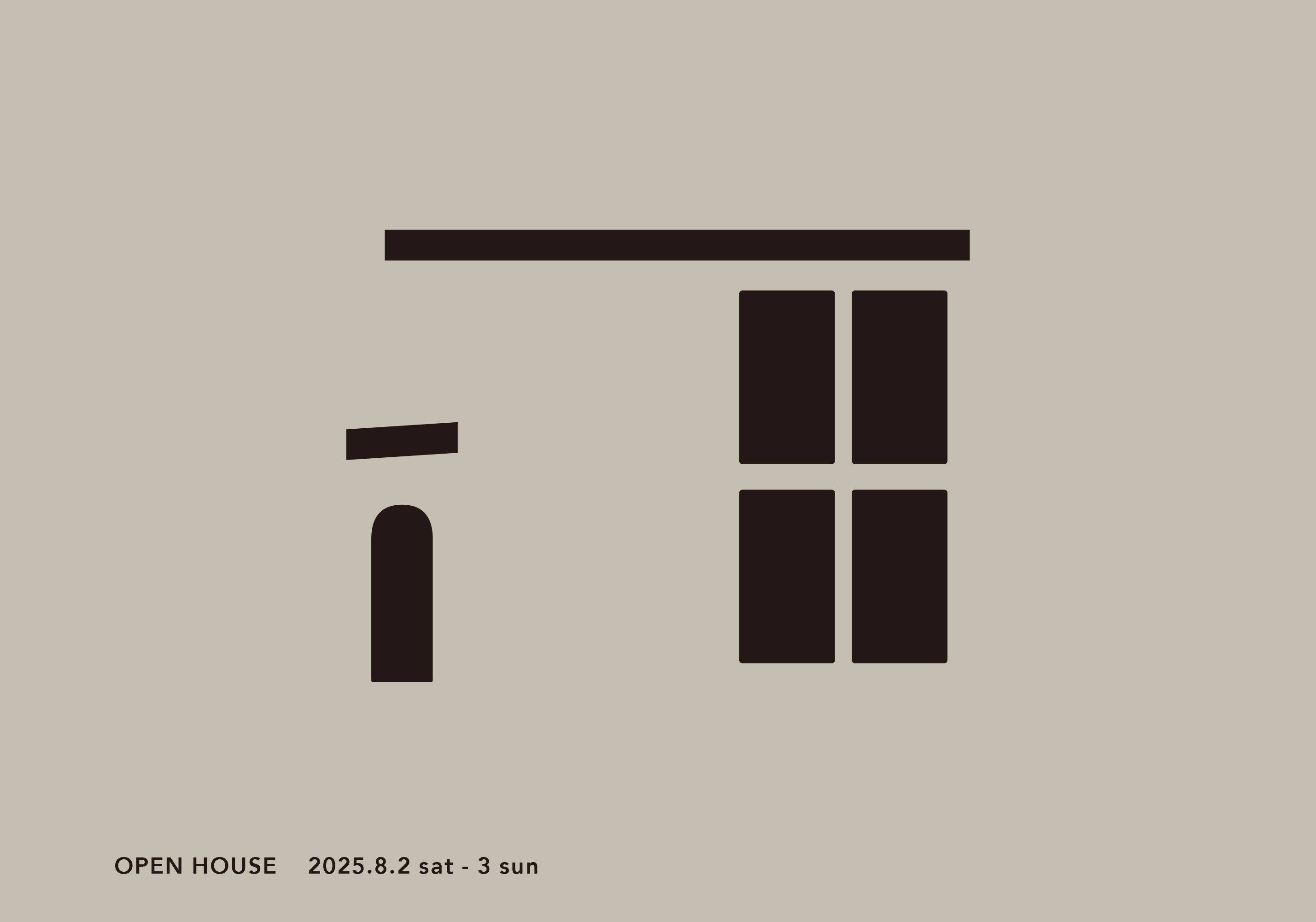 240809クマガイOPENHOUSE DM 室山_house