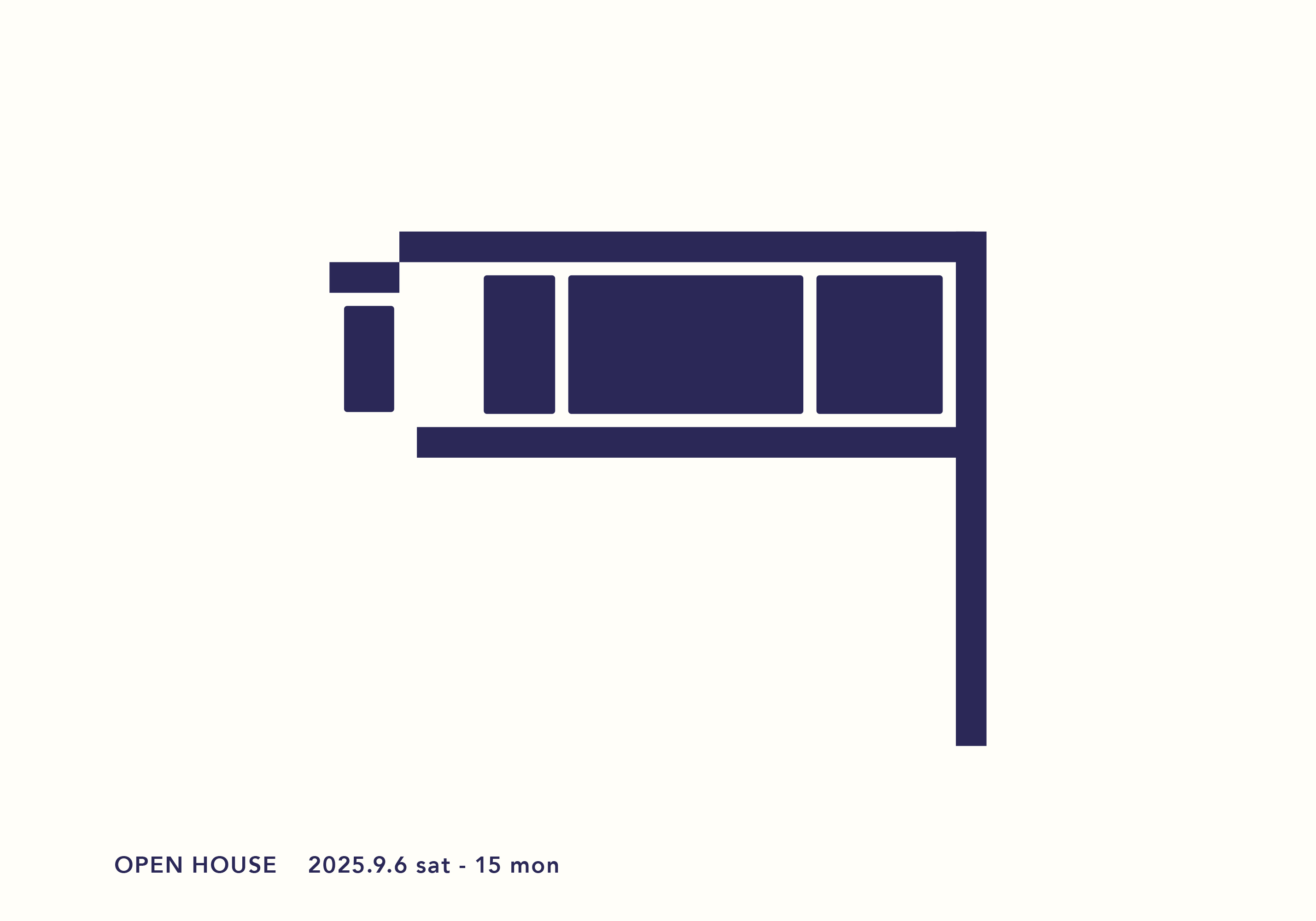 240809クマガイOPENHOUSE DM 室山_house
